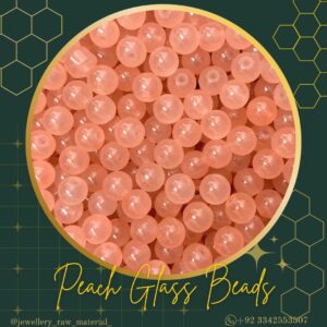 Glass Beads - Peach, Small Pack