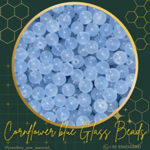 Glass Beads - Cornflower Blue, Small Pack