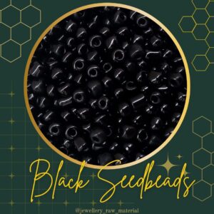 4mm Seedbeads - Black