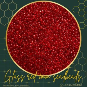 2mm SeedBeads - Glass red