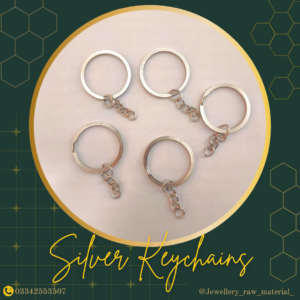 Keychain Rings - 50 Pcs, silver