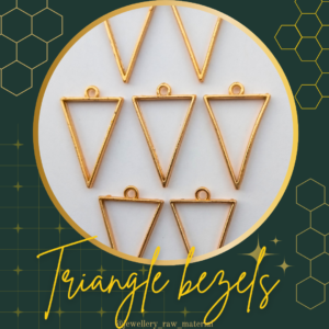 Triangle Bezels - Golden, Discount Pack