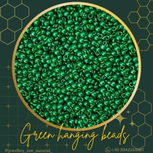 Hanging Beads ( Ghungroo Beads) - Green, Small Pack