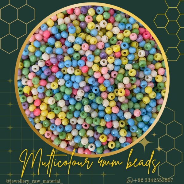 Multicolor 4mm beads