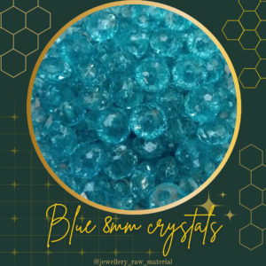 8mm tyre crystals - Blue