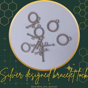Bracelet lock - designed silver