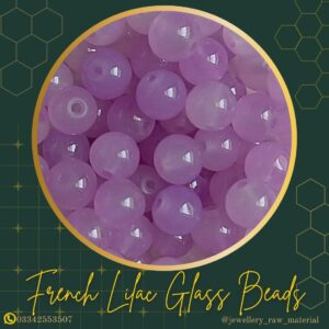 Glass Beads - French lilac, Small Pack