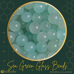 Glass Beads - Sea Green, Small Pack