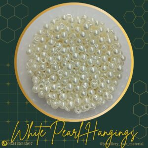 Hanging Beads ( Ghungroo Beads) - White, Small Pack
