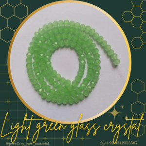 4mm glass crystals - Light green