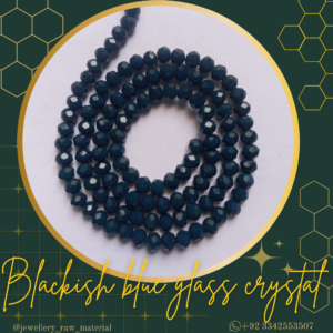 4mm glass crystals - Blackish blue