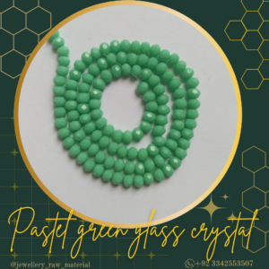 4mm glass crystals - Pastel green