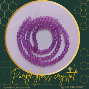 4mm glass crystals - Light Purple