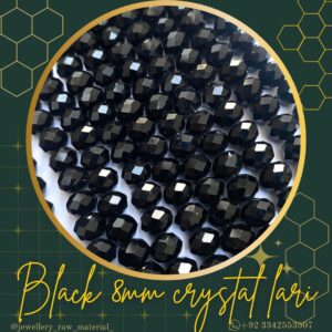 8mm crystal lari - Black, 1 LAri