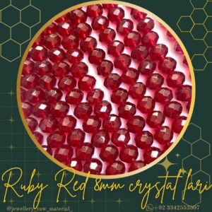 8mm crystal lari - Ruby Red, 1 LAri