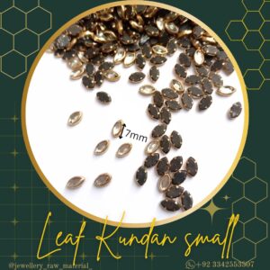 Kundan Beads - Leaf (7mm)