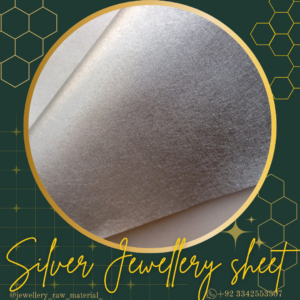 Jewellery sheet - silver plain
