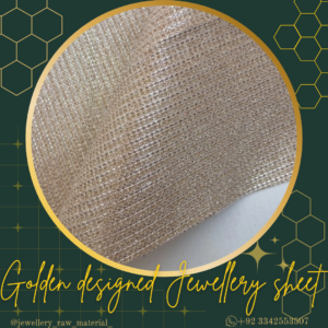 Jewellery sheet - golden designed