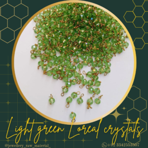 Loreal Pearls & Loreal Crystals - Light green, Small Pack