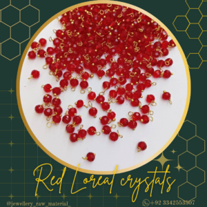 Loreal Pearls & Loreal Crystals - red, Small Pack