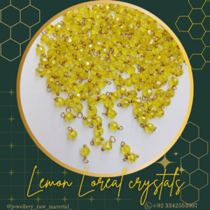 Loreal Pearls & Loreal Crystals - yellow, Small Pack