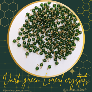 Loreal Pearls & Loreal Crystals - Dark greeen, Small Pack