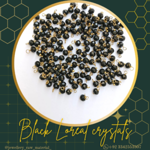 Loreal Pearls & Loreal Crystals - Black, Small Pack