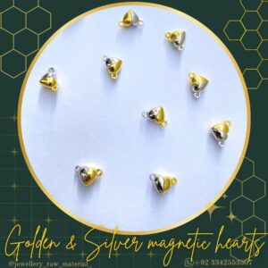 Magnetic Hearts - Golden & Silver, Small Pack