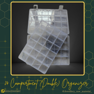 Organizer | Storage Box | Compartment Box - 24 Compartment (Double), Small Pack (1 Box)