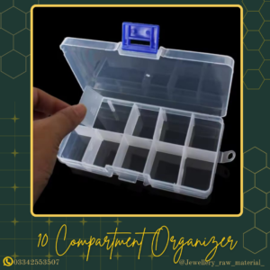 Organizer | Storage Box | Compartment Box - 10 Compartment Box, Small Pack (1 Box)