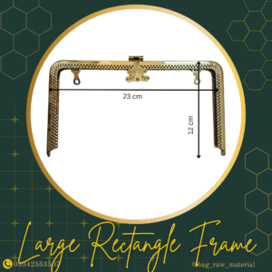 Bag Frames and Handle - Large Rectangle Frame