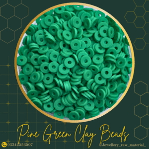 Clay beads - Pine green, Small pack