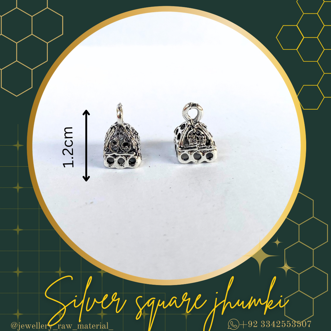 Jhumki - Silver square, Discount pack