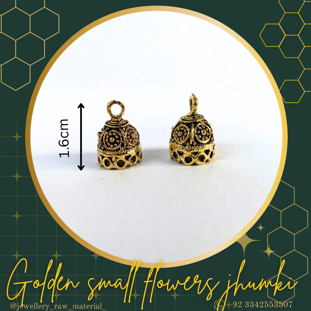 Jhumki - Golden small flower, Small pack