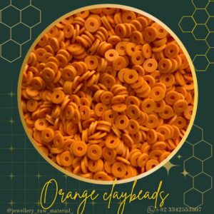 Clay beads - Orange, Small pack