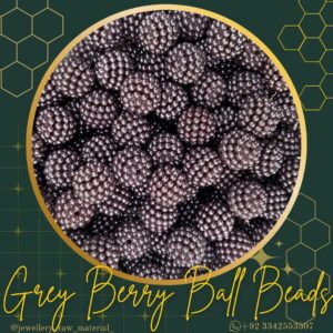 Berry Ball Beads - Grey Berry, Small Pack