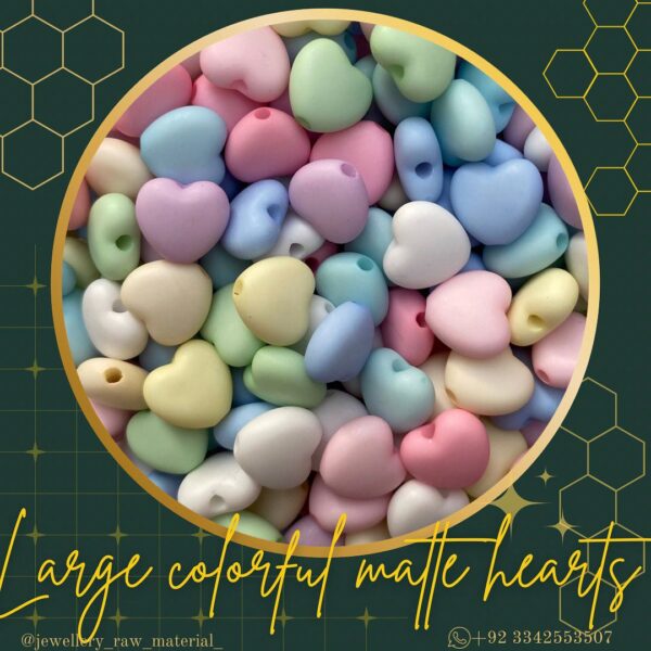Colorful Matte Hearts