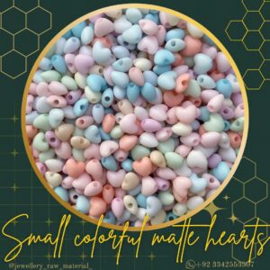 Colorful Matte Hearts - Small Pack, Small Size