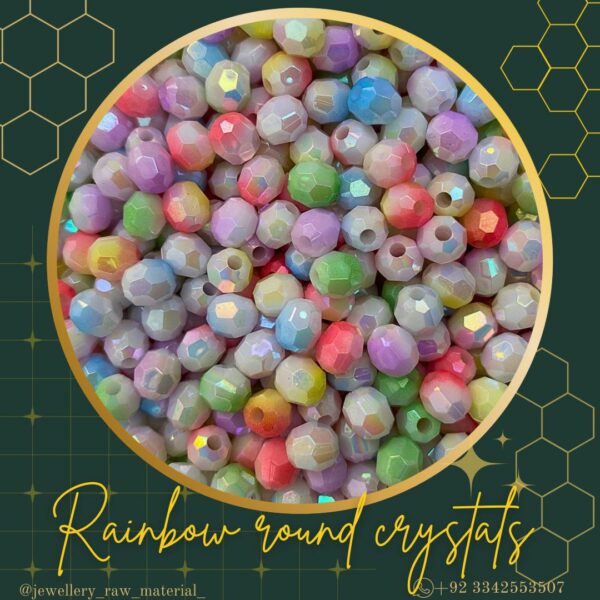 Rainbow round crystal