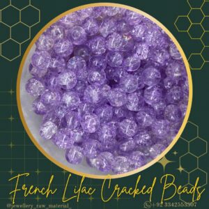 Cracked Beads - French Lilac, Small Pack 