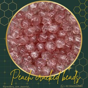 Cracked Beads - Peach, Small Pack 