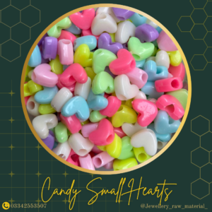 Candy Beads - Small Hearts, Small Pack