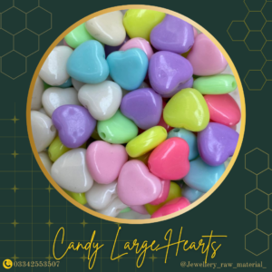 Candy Beads - Large Hearts, Small Pack