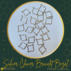 Clover Bracelet Bezel - Silver, Discount pack