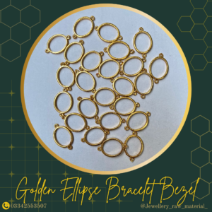 Ellipse Bracelet Bezel - Golden, Discount pack