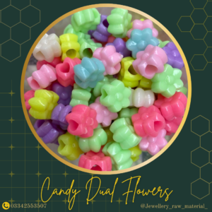 Candy Beads - Dual Flowers, Small Pack