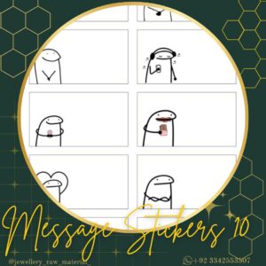Message Stickers - Design 10, Small pack