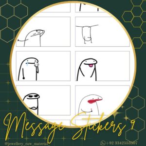 Message Stickers - Design 9, Small pack
