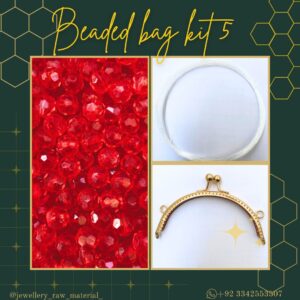 Beaded bag kit 5 - Red