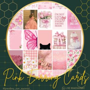 Earring Cards - Premium - Pink